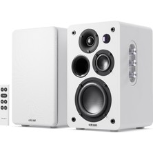 D100X Aktif Kitaplık Hoparlörleri | 2.0 Stereo Sistem | Bluetooth 5.3, USB Oynatma | Aux, HDMI Arc, Optik, Fono | Masaüstü Için Tv, Pikap, Oyun ve Pc