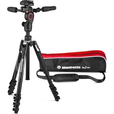 Befree 3-Way Live Advanced Kamera Tripod Kiti, Alüminyum Seyahat Tripodu, Kol Kilidi, 3 Yollu Sıvı Kafalı, Fotoğraf ve Video Için, Vlog Ekipmanları, T