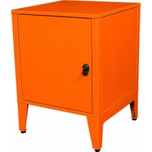 Ziglat 655 Serisi Kilitli Metal Home Office Dolabı Metal Kapaklı Turuncu 450X600X450 mm