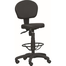 Büromar Sırtlı Çemberli Tabure
