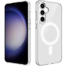 Galaxy S26 Ile Uyumlu Kılıf Şeffaf, Wireless Magsafe ile Uyumlu Silikon Kapak S26 Için Kılıf, Şeffaf