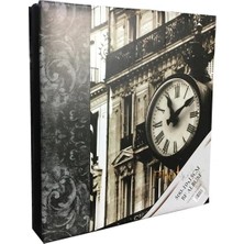 Bf Albüm 10X15 500'LÜK Manzaralı Beyaz Sayfalı Fotoğraf Albümü (Saat Desenli)
