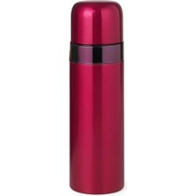 500 ml Pembe Paslanmaz Çelik Termos – Çift Katmanlı Vakumlu, 24 Cm, Isı Yalıtımlı Sızdırmaz Seyahat ve Ofis Matara