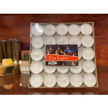 Tealight Mum, 50 Adet, Beyaz
