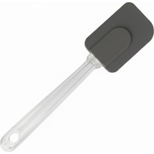 Silikon Spatula, Mutfak Kullanımı Için Şeffaf Saplı Askılı (1, Antrasit)
