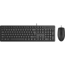 A4 Tech KR-3330S Q-Türkçe Fn-Multimedya Klavye+Silent (Sessiz) Mouse Set