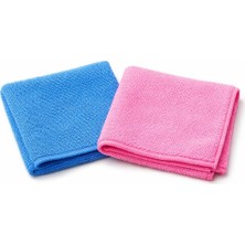 2'li Temizlik Bezi Setii 1 Mikrofiber Bez + 1 Genel Kullanım Bezi, Tüy Bırakmaz, Süper Emici, Çok Amaçlı Mutfak, Araç, Ev Temizlik Bezi