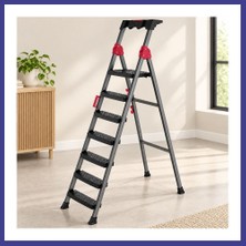 Bezos 6+1 Basamaklı Metal Merdiven 150 kg Taşıma Mrl
