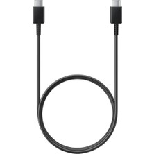 Samsung Uyumlu USB Type-C - USB Type-C Kablo Type C Kablo Siyah