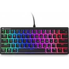 Kablolu Rgb Mekanik Gaming Klavye, 22 Efektli Tam Anti-Ghosting, 50M Tuş Ömrü, Us Tuş Dizilimi, Örgü Kablo, Win Tuş Kilidi, Kablolu Rgb Mekanik Oyuncu