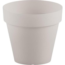 Yalı Saksı Drenajlı 23 Lt - Kirli Beyaz