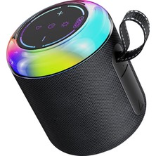 Simple Is Beauty Taşınabilir Bluetooth Hoparlör | 360° Surround Ses, Güçlü Bass, 1800MAH Batarya, 6 Saat Çalma Süresi, LED Işıklı Kablosuz Hoparlör, F