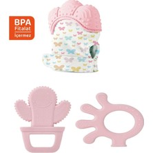 Ultra Diş Kaşıyıcı Set, Pembe, Bpa/pvc/fitalat Içermez