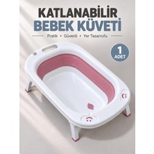 Katlanabilir Bebek Küveti Soft Silikon Destekli Banyo Akordion Duş Oyun Alanı