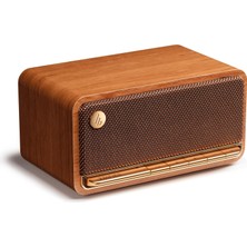MP230 - Retro Tasarımlı Taşınabilir Bluetooth Hoparlör, Kablosuz. Bluetooth, Aux ve Micro Sd Kart Üzerinden Oynatma | Kahverengi Ahşap