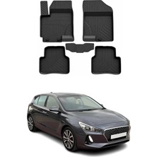 Hyundai I30 2016-2026 Uyumlu 4d Havuzlu Paspas Siyah 5 Parça