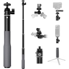 360 ° Su Geçirmez Özçekim Sopa 25 W El Kayışı Sualtı Dalış Dalış Uzatma Çubuk Kutup Monopod Gopro Hero 12 11 10 9 8 7 6 Git Pro Max Mini INSTA360 X3 G
