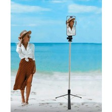 Tripod ve Selfie Çubuğu Np-01 Bluetooth Uzaktan Kumandalı Cep Telefonu Yüksekliği Ayarlanabilir Masaüstü Portatif Taşınabilir Iç ve Dış Mekan Evde Tat
