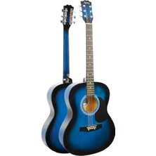 RG-530BL Kaliteli Mavi 40 Inç Akustik Gitar Seti 4/4 Yetişkin