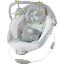 Rahatlatıcı Ana Kucağı Bebek Koltuğu, Sesler ve Titreşimler, 0-6 Ay, 9 Kg'a Kadar - Morrison, Fil/aslan Oyuncaklı (Gri/mavi)