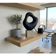 Modern Taş Biblo Soyut Dekoratif Iskandinav Tarzı Biblo – Siyah Minimalist Masaüstü &amp;amp;amp; Konsol Objesi