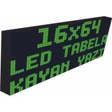 Sanec LED Tabela 16X64CM Tek Taraflı Yeşil Kayan Yazı-Wifi