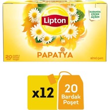 Papatya Bitki Süzen Poşet Çay 20LI x 12 Adet
