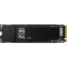 990 Evo Plus Nvme M.2 SSD 2 Tb, Pcıe 4.0 X4 / Pcıe 5.0 X2, Nvme 2.0 (2280), 7.250 Mb/s Okuma, 6.300 Mb/s Yazma, Oyun ve Grafik Düzenleme Için Dahili S