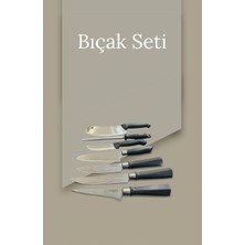 Kitchenboost Lazoğlu Bıçak Seti - 7 Parça Şef Mutfak Bıçak Seti Takımı