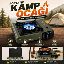 Portatif Kamp Ocağı Kartuşlu Tekli Ocak Piknik Kamp ve Karavan Için Taşınabilir