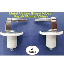 Metal Klozet Kapak Vidası Üstten Sıkmalı