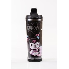 Mukko Home Dekorlu Çelik Mug Termos - 360 ml | Sızdırmaz Kapaklı, Çelik Iç Hazne, 19 cm