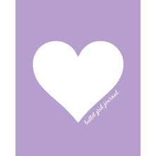 Bullet Grid Journal: Heart, Lilac, 150 Dot Grid Pages, 8X10, Professionally Designed