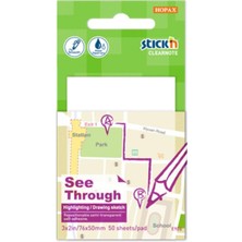 Stick'n 21712 Saydam 76X76 Yapışkanlı Not Kağıdı Beyaz