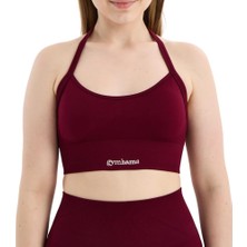 Drop Halter Yaka Seamless Spor Sütyeni - Esnek Soft Yoga/pilates/fitness Üstü