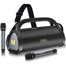 Adventurer Max Bluetooth Hoparlör, Iki Kablosuz Mikrofonlu, Ipx7 Su Geçirmez Dış Mekan Hoparlörü, 100 W Güçlü Stereo Ses, Ev, Parti, Kamp ve Altın Içi
