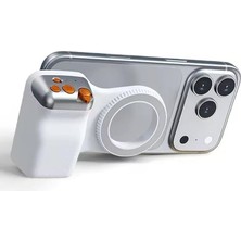 Magsafe Uyumlu Bluetooth Manyetik Telefon Kamera Tutucu - Ergonomik Deklanşörlü Selfie Grip