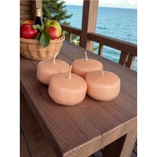 Citronella ve Lavanta 6 Adet Sineksavar Suda Yüzen Mum, Mavi