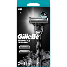 Mach3 Charcoal Tıraş Makinesi + 2 Adet Yedek Tıraş Bıçağı