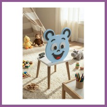 Bezos Happy Face Çocuk Sandalyesi Mavi Rengaren