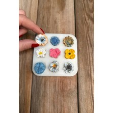 Çiçek Süsleme Set 1 Dokuzlu Silikon Mum Kalıbı