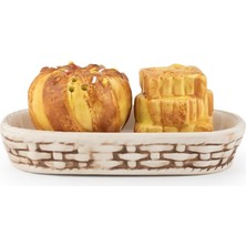 MIO-038-1 Kuru Pasta Motifli 2li Standlı Tuzluk Biberlik Seti