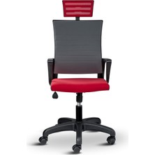 Rigel Ergonomik Ofis Koltuğu, Yükseklik Ayarlı Konfor Sistemi, Hareketli Başlık Desteği, Temizlenebilir Kumaş, Plastik Ayaklı Dayanıklı Çalışma Koltuğ