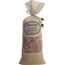Himalaya Tuzu 1 Kg. Bez Torbada Iri Taneli Pembe Renk Himalaya Orijinal Tuz