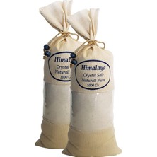 Himalaya Tuzu Sofralık Öğütülmüş Beyaz Renk 2 kg Bez Torba