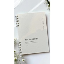 Fark Tanıtım Spiralli 80 Yaprak Kareli A5 Defter, Not Defteri, Okul Defteri, 4 Farklı Renk Seçeneği (01 Light Grey)