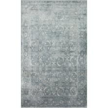 Centennial Gri Oryantal Tencel El Yapımı Dokulu Modern Yumuşak Kalın Rahat Geometrik Halı Yatak Odası Girişi Oturma Yemek Çocuk Odası Orta Yüzyıl Bohe