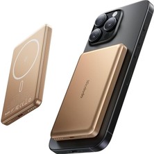 MC-4642 5000MAH 20W Metal Ultra Ince Manyetik Kablosuz Powerbank