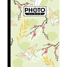 Photo Album: Large Photo Albums With Writing Space Memo, Extra Large Capacity Picture Album | Premium Paper Cranes Cover By Ingelore Gabriel