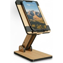 Vıgo Wood Eğim ve Yükseklik Ayarlanabilir Telefon Standı (Meşe)
